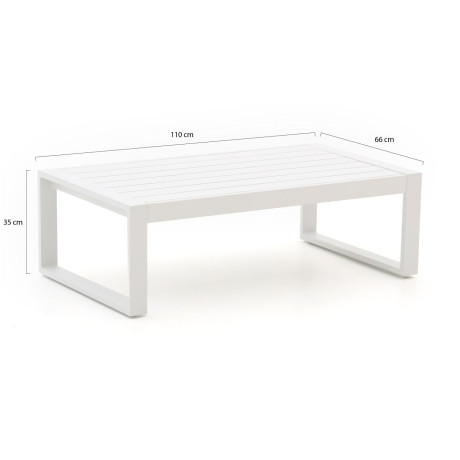 Bellagio Tresi lounge tuintafel 110x62x35cm - Laagste prijsgarantie! afbeelding2 - 1