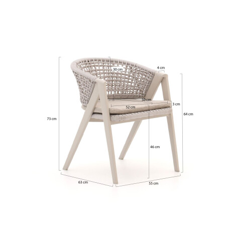 Bellagio Valsecca/Furato ellips 240cm dining tuinset 7-delig - Laagste prijsgarantie! afbeelding2 - 1