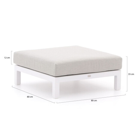 Bellagio Vezzano lounge voetenbank 80x80cm - Laagste prijsgarantie! afbeelding2 - 1