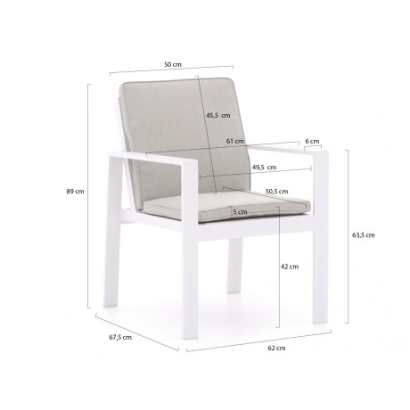 Bellagio Vezzano/Bresimo 260cm dining tuinset 7-delig - Laagste prijsgarantie! afbeelding2 - 1