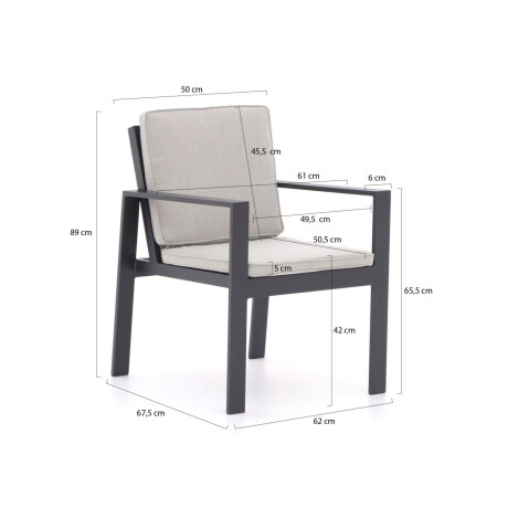 Bellagio Vezzano/ROUGH-X 240cm dining tuinset 7-delig - Laagste prijsgarantie! afbeelding2 - 1