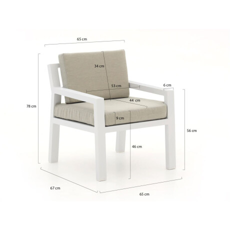 Bellagio Vinadio 255cm low dining tuinset 7-delig - Laagste prijsgarantie! afbeelding2 - 1