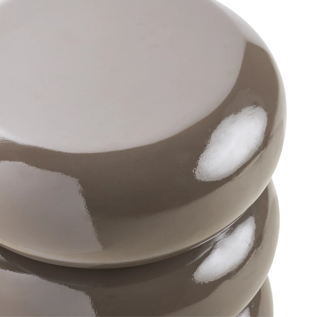 Beverly fiberglass ronde bijzettafel bruin - Ø 36 x 44 cm afbeelding2 - 1