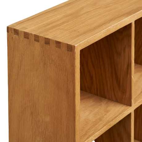 Boet eikenhouten wandplank - 12 vakken - 39 x 51 cm afbeelding2 - 1