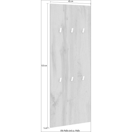 borchardt Möbel Kapstokpaneel Vaasa Breedte 35 cm afbeelding2 - 1