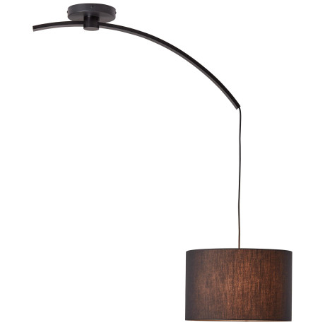 Brilliant Leuchten Hanglamp Daria Hanglamp met verlengstuk zwart (1 stuk) afbeelding2 - 1