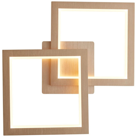 Brilliant Leuchten Led-plafondlamp GWYN 44,5 cm hoogte, metaal/kunststof, aluminium/goud (1 stuk) afbeelding2 - 1