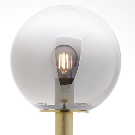 Brilliant Leuchten Staande lamp Gould Vloerlamp met rookglas - 146 cm hoogte x 25 cm Ø - E27 fitting (1 stuk) afbeelding2 - 1