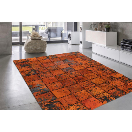 calo-deluxe Vachtvloerkleed Rankel 205 kleurige patchwork unieke stukken, echt rundsleder, woonkamer afbeelding2 - 1