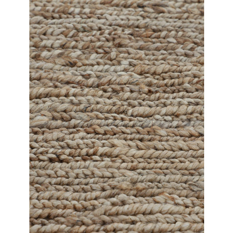 carpetfine Vloerkleed Nala jute-vloerkleed keerbaar, van 100% jute, in vele maten en modellen, vierkant, rond afbeelding2 - 1