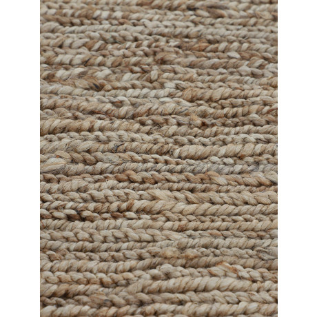 carpetfine Vloerkleed Nala jute-vloerkleed keerbaar, van 100% jute, in vele maten en modellen, vierkant, rond afbeelding2 - 1