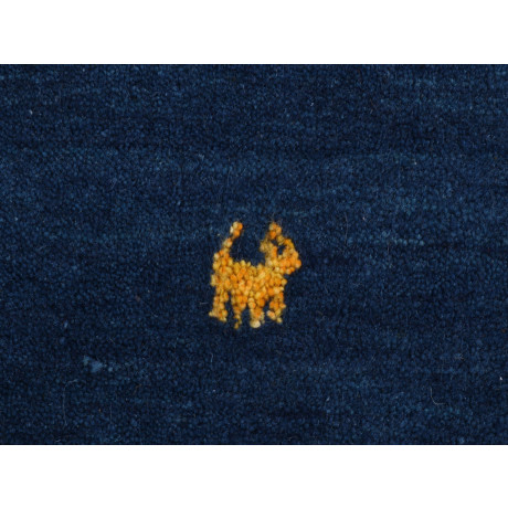 carpetfine Wollen kleed Gabbeh-Uni zuivere wol, met de hand geweven, gabbeh loom diermotief, speciaal model vierkant afbeelding2 - 1