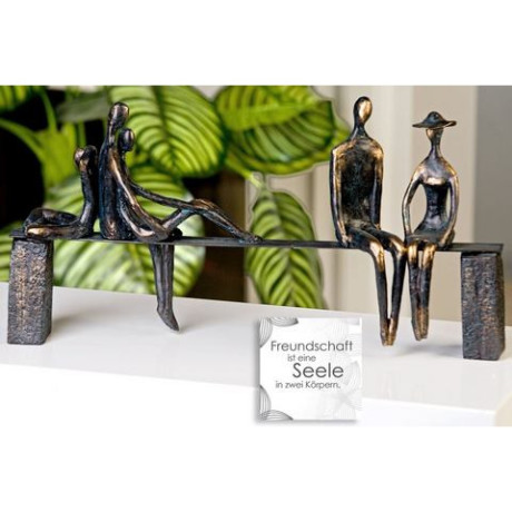 Casablanca by Gilde Decoratief figuur Sculptuur Leisure Decoratief object, hoogte 23 cm, met teksthanger, woonkamer (1 stuk) afbeelding2 - 1