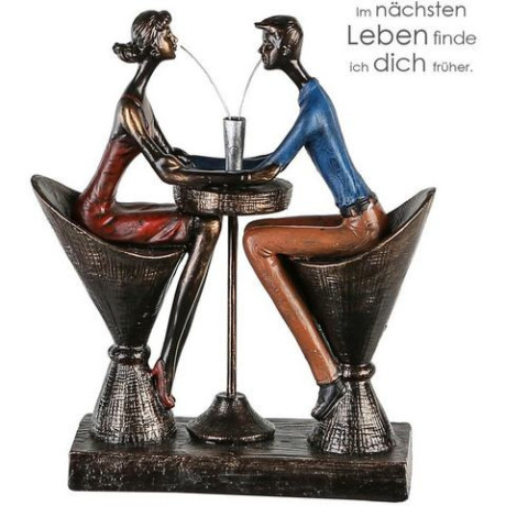 Casablanca by Gilde Decoratief figuur Sculptuur 'Table for two' (1 stuk) afbeelding2 - 1