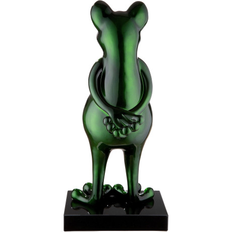 Casablanca by Gilde Dierfiguur Sculptuur Frog op marmeren voetstuk (1 stuk) afbeelding2 - 1