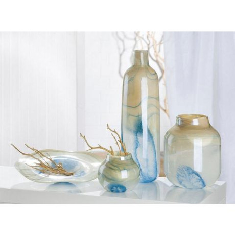 Casablanca by Gilde Tafelvaas Fresh, decoratieve vaas van doorzichtig glas, hoogte ca. 24 cm (1 stuk) afbeelding2 - 1