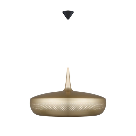 Clava Dine hanglamp brushed brass - met koordset zwart - Ø 43 cm afbeelding2 - 1