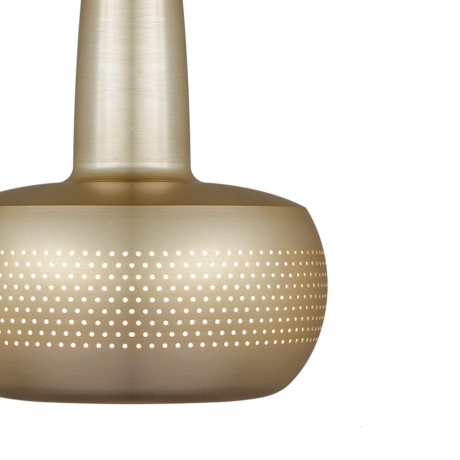 Clava hanglamp brushed brass - met koordset wit - Ø 21,5 cm afbeelding2 - 1