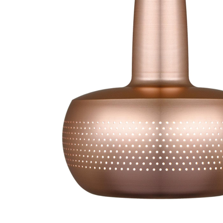 Clava hanglamp brushed copper - met koordset wit - Ø 21,5 cm afbeelding2 - 1