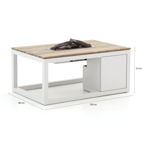 Cosiraw lounge vuurtafel 120x80x55cm - Laagste prijsgarantie! afbeelding2 - 1