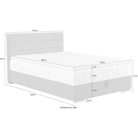 COTTA Boxspring Tom Bestseller, onze permanent lage prijs afbeelding2 - 1