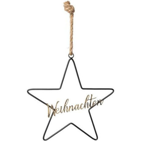 Creativ deco Sierhanger Kerst versiering met glitteropschrift (2 stuks) afbeelding2 - 1