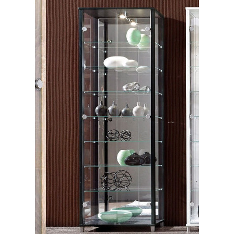 fif möbel Vitrinekast OPTIMA Staande vitrine/glasvitrine met 2 glazen deuren, perfect voor verzamelaars, verzamelvitrine afbeelding2 - 1