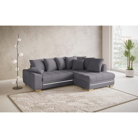 Mr. Couch Hoekbank Nikita II, L-vorm met koudschuim, rgb-led-verlichting, optioneel met bed, bedlade afbeelding2 - 1
