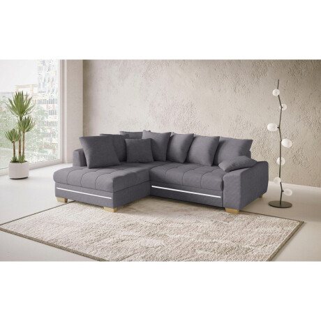 Mr. Couch Hoekbank Nikita II, L-vorm met koudschuim, rgb-led-verlichting, optioneel met bed, bedlade afbeelding2 - 1