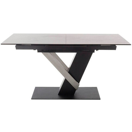 MCA furniture Eettafel MASSARO tafel met voet 160-210 cm Keramiek, metaal, synchronisatie-uittrekmechanisme, uittrekbaar, 6-8 personen afbeelding2 - 1