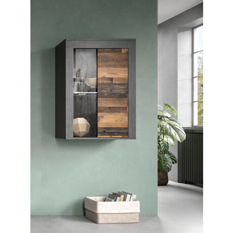 INOSIGN Vitrinekast Aosta, breedte 60 cm, staand of hangend, in verschillende kleuren Deurafdichting verwisselbaar, 1 glazen inlegvloer, hangvitrine, staande vitrine afbeelding2 - 1