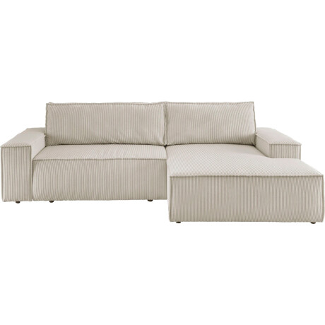 Home affaire Hoekbank SHERWOOD bedbank 267 cm, L-model, Slaapfunctie met bedlade (210x136 cm), cord, vintage, fluweel afbeelding2 - 1