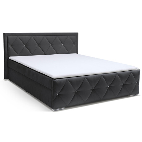 Leonique Boxspring Alfie, bestseller! Inclusief bedlade & topper Optioneel met knoopstiksels of strassstenen, H2, H3 en H4 verkrijgbaar afbeelding2 - 1
