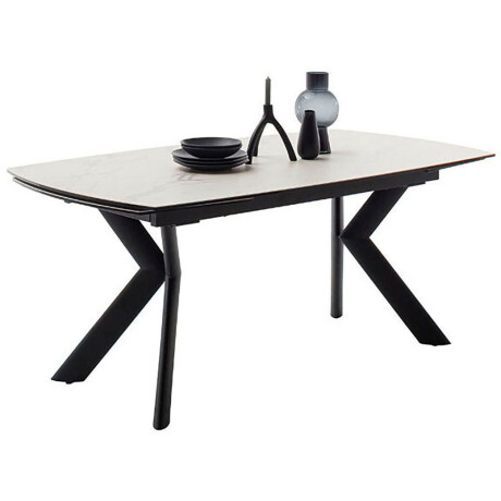 MCA furniture Eettafel OSSANA vierpoot tafel 180-260 cm Keramiek, metaal, eindschuif, uittrekbaar, tafelblad 13 mm, 8-10 personen afbeelding2 - 1