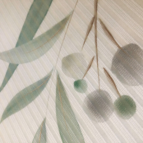 HOME in green Paneelgordijn RANDOW SET DIGITALE PRINT, BAMBOELOOK GERECYCLED (1 stuk) afbeelding2 - 1