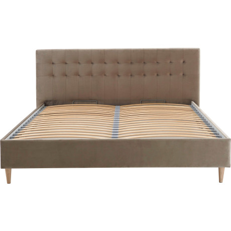 ATLANTIC home collection Gestoffeerd bed Veronika met bedkist en lattenbodem afbeelding2 - 1