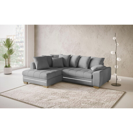 Mr. Couch Hoekbank Nikita II, L-vorm met koudschuim, rgb-led-verlichting, optioneel met bed, bedlade afbeelding2 - 1
