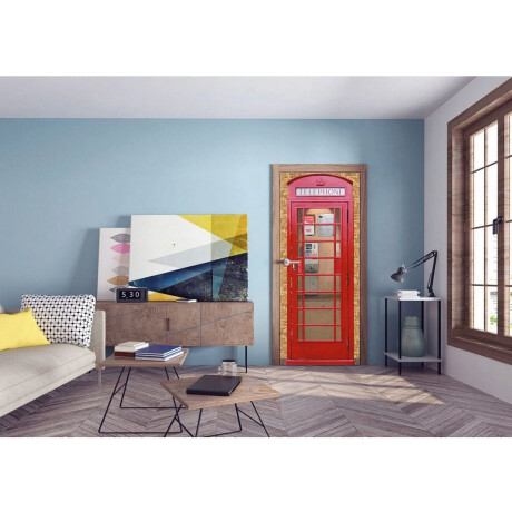 Papermoon Fotobehang Telephone box - deurbehang (2-delig) afbeelding2 - 1