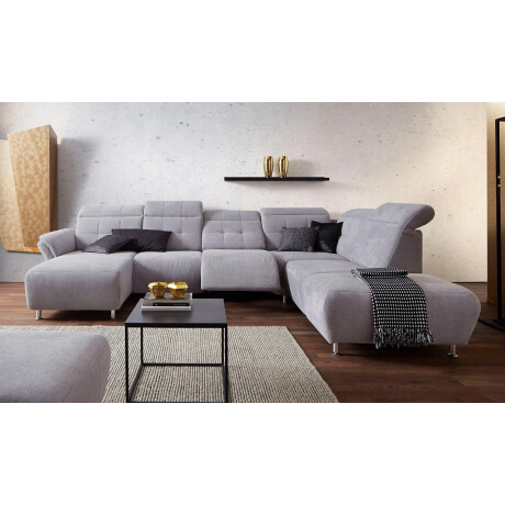 Places of Style Zithoek Manhattan U-vorm bank met elektrische relaxfunctie, verstelbare armleuningen afbeelding2 - 1