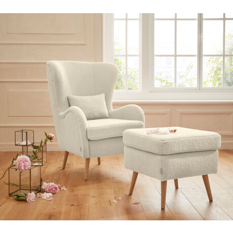 Guido Maria Kretschmer Home&Living Fauteuil Sallito, oorfauteuil, TV-stoel voor woonkamer, ook in velours cord afbeelding2 - 1