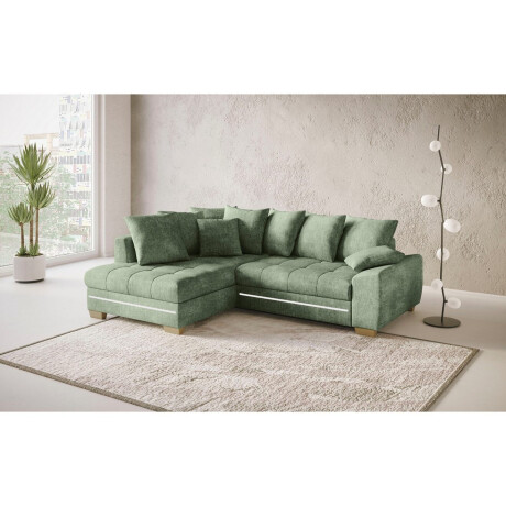 Mr. Couch Hoekbank Nikita II, L-vorm met koudschuim, rgb-led-verlichting, optioneel met bed, bedlade afbeelding2 - 1