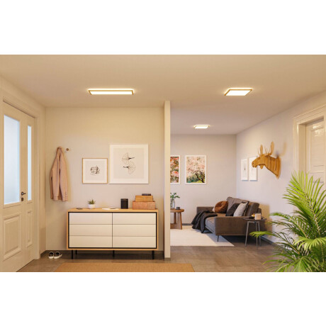 Paulmann Led-paneel Atria Shine 16W 3000K 293x293 eik kunststof IP44 afbeelding2 - 1
