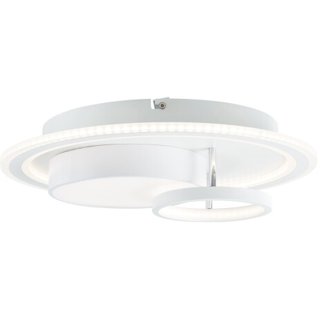 Brilliant Leuchten Led-plafondlamp Sigune Ø 40 cm, dimbaar, CCT, 4800 lm, afstandsbediening, metaal, wit/zwart (1 stuk) afbeelding2 - 1