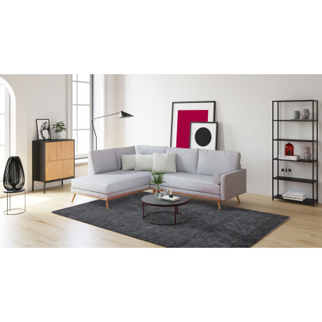 Hülsta Sofa Hoekbank Hs.460 Sokkel in eiken, onderstel in umbra grijs, breedte 338 cm afbeelding2 - 1