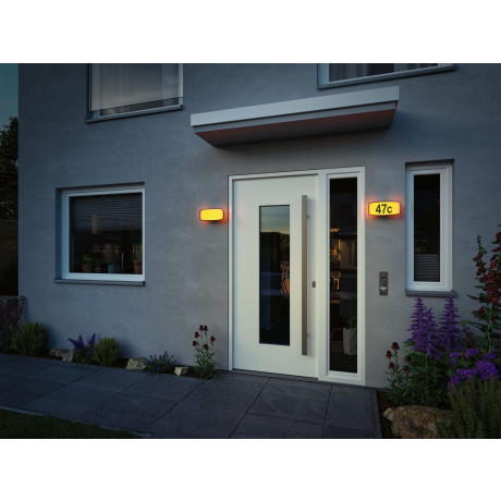 Paulmann Led-wandlamp voor buiten Huisnummerlamp IP44 276x73mm 6,5W 430lm 230V Antraciet Kunststof (1 stuk) afbeelding2 - 1