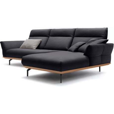 Hülsta Sofa Hoekbank Hs.460 Sokkel in eiken, onderstel in umbra grijs, breedte 318 cm afbeelding2 - 1