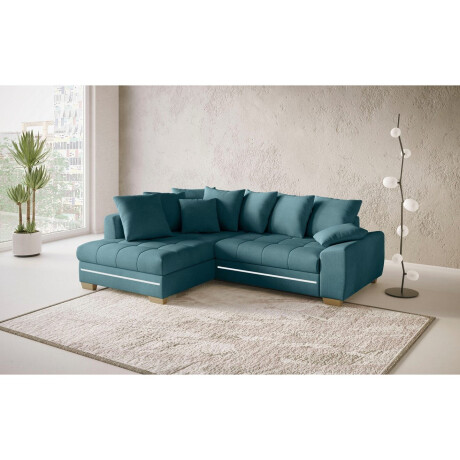Mr. Couch Hoekbank Nikita II, L-vorm met koudschuim, rgb-led-verlichting, optioneel met bed, bedlade afbeelding2 - 1