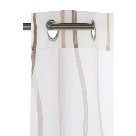 my home Gordijn Dimona set van 2, transparant, voile, polyester, golven (2 stuks) afbeelding2 - 1
