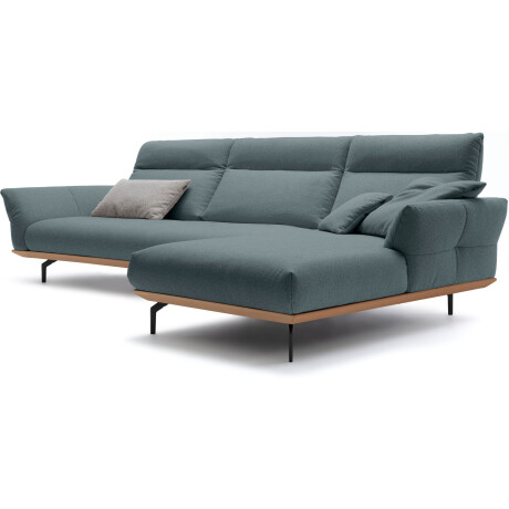 Creation BY ROLF BENZ Hoekbank Hs.460 Sokkel in eiken, onderstel in umbra grijs, breedte 338 cm afbeelding2 - 1