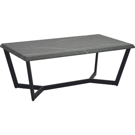 HELA Salontafel Roland Salontafel, tafelblad 35 mm dik, marmerlook, vlakke buis onderstel afbeelding2 - 1